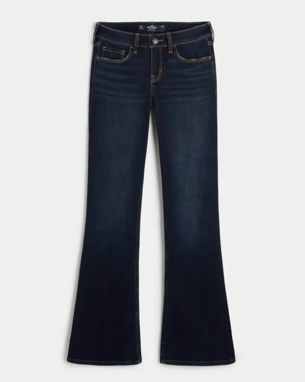 Low-Rise Dark Rinse Wash Boot Jeans - Image 4