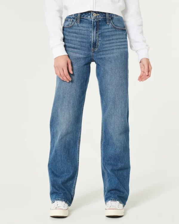 Ultra High-Rise Medium Wash Dad Jeans