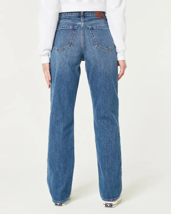 Ultra High-Rise Medium Wash Dad Jeans - Image 2