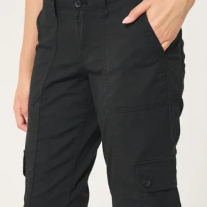 Mid-Rise Relaxed Cargo Boot Pants